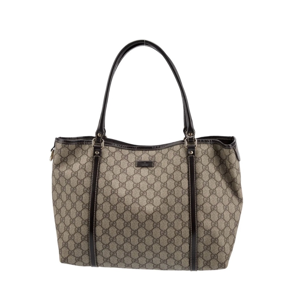 Gucci Beige Brown Monogram Tote
